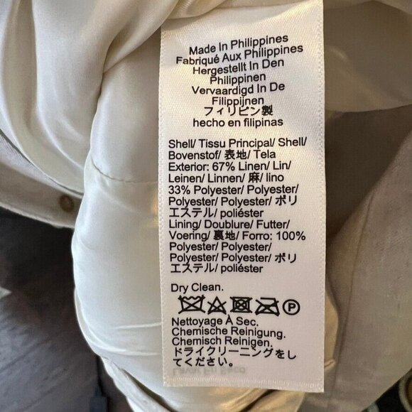 NWT J.Crew $198 Helena Blazer Stretch Linen Blend Flax Ivory Size 4 BX793 - Picture 13 of 15